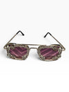 Tinted floral crystal glares on model, Cunei India