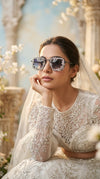 Blue tint silver glares for women, Cunei India
