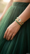French Vintage Round Green Dial Heritage Watch Bracelet for Women - view 2
