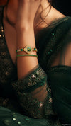 French Vintage Round Green Dial Heritage Watch Bracelet for Women - view 3
