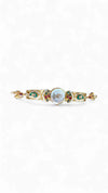 Imperial Gold, Green, Red and White Pearl Watch, side view, Cunei India
