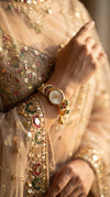 Imperial Gold, Green, Red and White Pearl Watch, detail, Cunei India