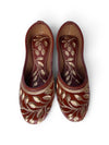 Gold Leaf Tan Leather Jutti for Women - view 6