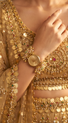 Gold, Red and Green Pearl Ethnic Bracelet Watch for women, Cunei India