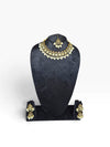 Gold and White Kundan Pearl Drop Necklace Set product photo, Cunei India