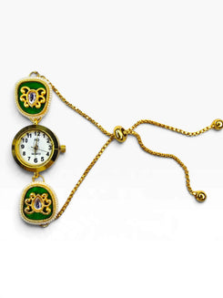 Green Beaded Bracelet Watch - view 3