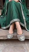 Green Ghungroo Jutti for Women - view 2