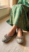 Green Ghungroo Jutti for Women - view 7