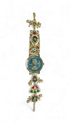 Green Red Black Pearl Ethnic Embellished Watch for women, Cunei India
