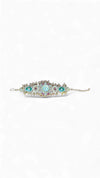 Green and Red Kundan Studded Pearl Enamel Watch for Women, side view, Cunei India