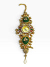 Green Red and White Ethnic Bracelet Watch for Women - view 2