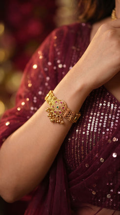 Heirloom Classic Round Flower Indian Bracelet for Women - view 2