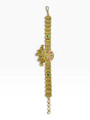 Heirloom Classic Semi Round Green Flower Indian Bracelet for Women - view 3
