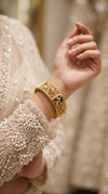 Heirloom Heritage Green Openable Kada Bangles for Women - view 2