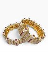 Heirloom Heritage Maroon Kada Bangles for Women - view 3