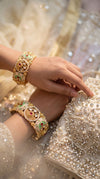Heirloom Heritage Mint Openable Kada Bangles for Women