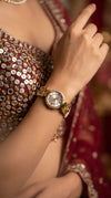 Heritage Beaded Crystal Dial Kundan Watch for Women