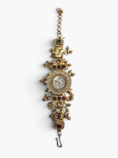 Heritage Crystal and Elephant Rajwadi Watch for Women - view 3