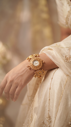 Heritage Elegant Rounded Rajwadi Watch for Women - view 2
