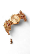 Heritage Flower Ultra Luxe Round Crystal Dial Rajwadi Watch for Women
