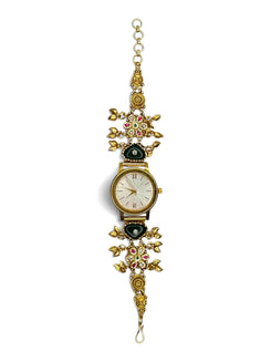 Heritage Luxury Green Motif Rajwadi Watch for Women - view 4