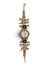 Heritage Luxury Red Motif Rajwadi Watch for Women - view 3