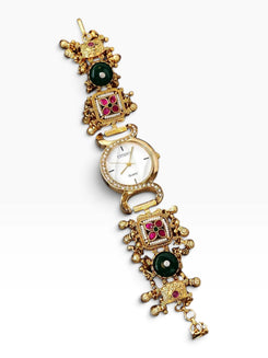 Heritage Luxury Round Crystal Dial Rajwadi Watch for Women - view 2