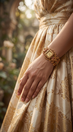 Heritage Luxury Square Rajwadi Watch for Women - view 3