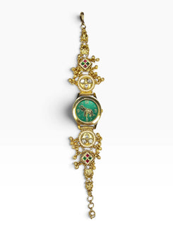 Heritage Maharani Green Elephant Dial Rajwadi Watch for Women - view 3