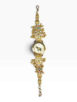 Heritage Maharani White Elephant Dial Rajwadi Watch for Women - view 3