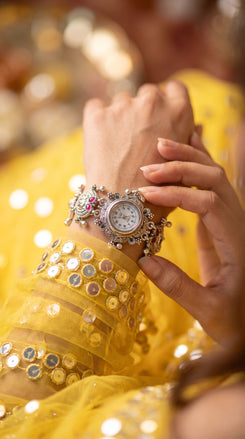 Heritage Oxidised Elephant Motif Watch for Women - view 4