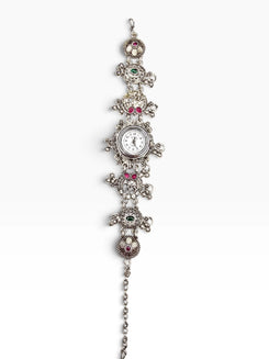 Heritage Oxidised Elephant Motif Watch for Women - view 5