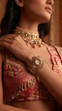 Heritage Pearl and Elephant Rajwadi Ghungroo Watch for Women - view 2