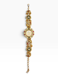 Heritage Ranisa Gold Leaf Elephant Rajwadi Watch for Women - view 3