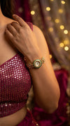 Heritage Ranisa Round Green-Pink Rajwadi Watch for Women - view 2