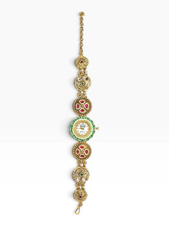Heritage Ranisa Round Green-Pink Rajwadi Watch for Women - view 3