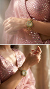 Heritage Ranisa Round Green-Pink Rajwadi Watch for Women - view 5