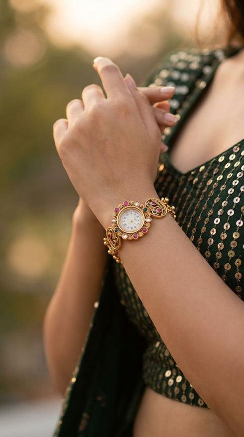Heritage Ranisa Round Square Rajwadi Watch for Women