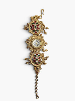 Heritage Triple Round Flower Rajwadi Watch for Women - view 3