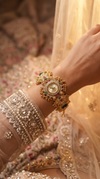 Ivory Cluster Elephant Bracelet Watch side view, Cunei India