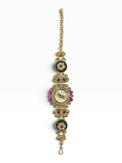 Ivory Floral Elephant Bracelet Watch for Women - view 2