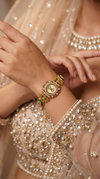 Ivory Floral Elephant Bracelet Watch side view, Cunei India
