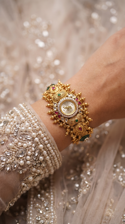 Ivory Shield Ruby Bracelet Watch product photo, Cunei India