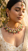 Kundan Full Stone Choker Necklace Set