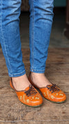 Lace Up Leather Tan Jutti for Women - view 4