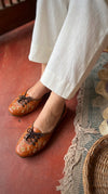 Lace Up Leather Tan Jutti for Women - view 5