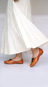 Lace Up Leather Tan Jutti for Women - view 7