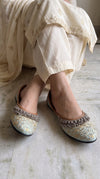 Light Blue Ghungroo Jutti for Women - view 2