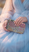 Light Blue Patchwork Party Clutch - view 2