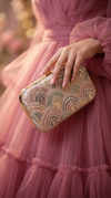 Light Pink Embroidered Party Clutch - view 3
